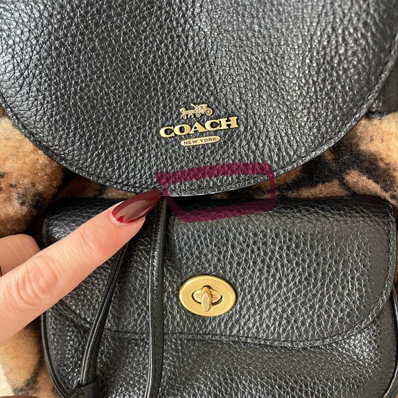 Coach X Jennifer Lopez Pennie 22 In Signature Shearling Backpack - Picture 4 of 9